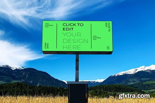 Billboard Mountains Mockup 85M8PZB Billboard Mountains Mockup 85M8PZB