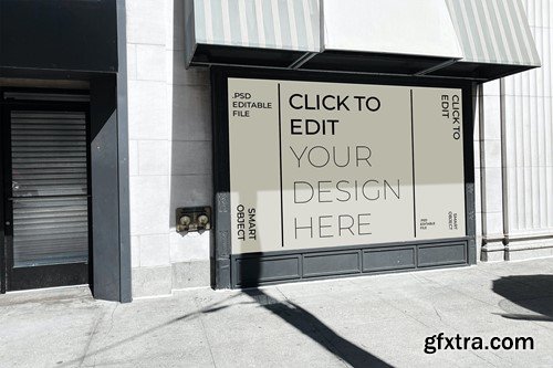 Sidewalk Billboard Urban Mockup RSC996J Sidewalk Billboard Urban Mockup RSC996J