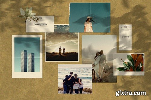 Minimalist Polaroid Moodboard Mockup PJDLL4J Minimalist Polaroid Moodboard Mockup PJDLL4J