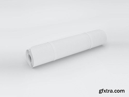 Rolled Yoga Fitness Mats PSD Mockups Set DC2A3N6 Rolled Yoga Fitness Mats PSD Mockups Set DC2A3N6