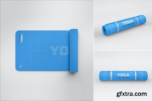 Rolled Yoga Fitness Mats PSD Mockups Set DC2A3N6 Rolled Yoga Fitness Mats PSD Mockups Set DC2A3N6