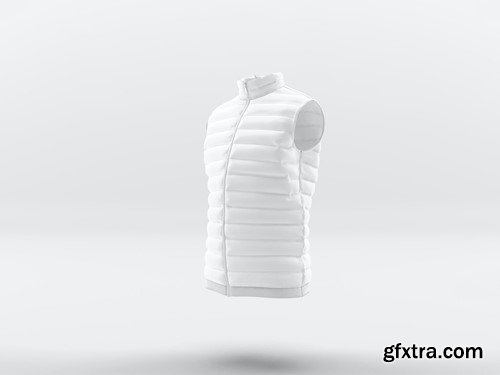 Realistic Sleeveless Down Jacket Psd Mockups HZSVL8F Realistic Sleeveless Down Jacket Psd Mockups HZSVL8F