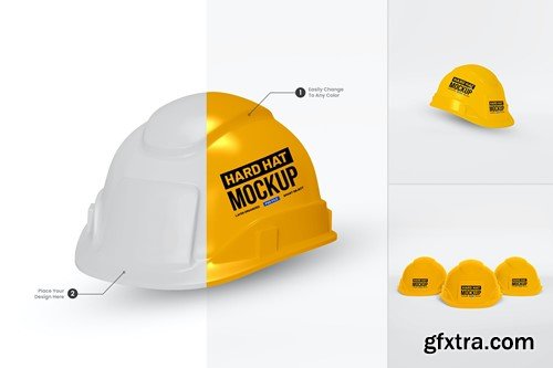 Construction Helmet psd Mockup Set YDKU5GC Construction Helmet psd Mockup Set YDKU5GC