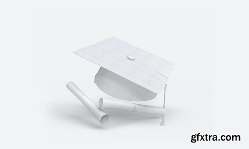 Graduation Cap with Books Psd Mockups QGC85Y5 Graduation Cap with Books Psd Mockups QGC85Y5