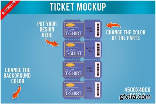 Ticket Mockup 36SZTXK Ticket Mockup 36SZTXK