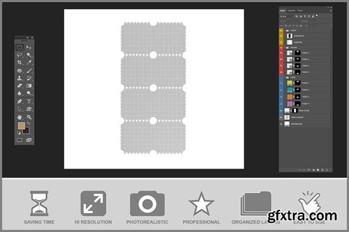 Ticket Mockup 36SZTXK Ticket Mockup 36SZTXK