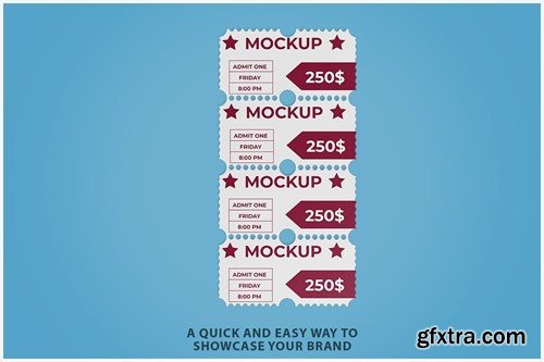 Ticket Mockup 36SZTXK Ticket Mockup 36SZTXK