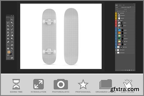 Skateboard Mockup S5Q5KAF Skateboard Mockup S5Q5KAF