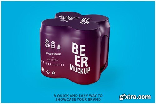 Can Pack Mockup W2PZQTK Can Pack Mockup W2PZQTK