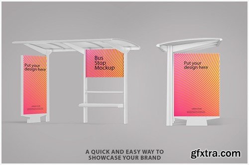 Bus Stop Mockup XPTY9DU Bus Stop Mockup XPTY9DU