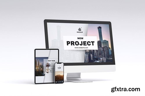 Multi Device Realistic Mockup FBVD2H9 Multi Device Realistic Mockup FBVD2H9