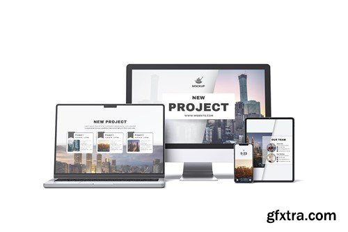 Multi Device Realistic Mockup FBVD2H9 Multi Device Realistic Mockup FBVD2H9