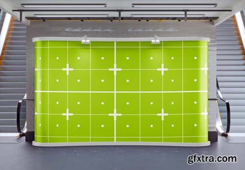 Subway Pop Up Billboard Advertisement Scene Mockup WLETVQL Subway Pop Up Billboard Advertisement Scene Mockup WLETVQL