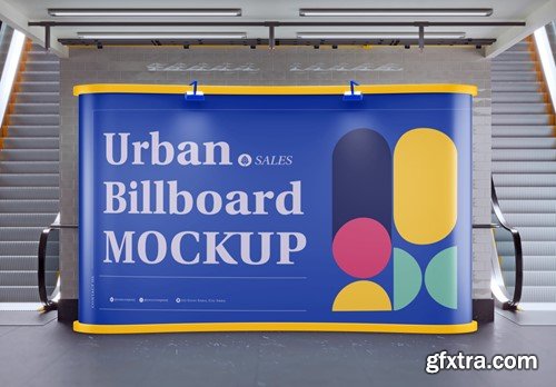 Subway Pop Up Billboard Advertisement Scene Mockup WLETVQL Subway Pop Up Billboard Advertisement Scene Mockup WLETVQL