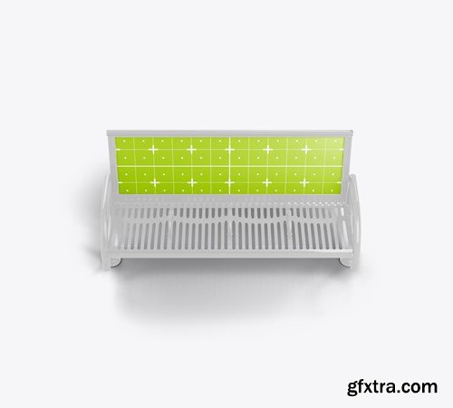 Set Metallic Bench Mockup 5Q9X2DP Set Metallic Bench Mockup 5Q9X2DP