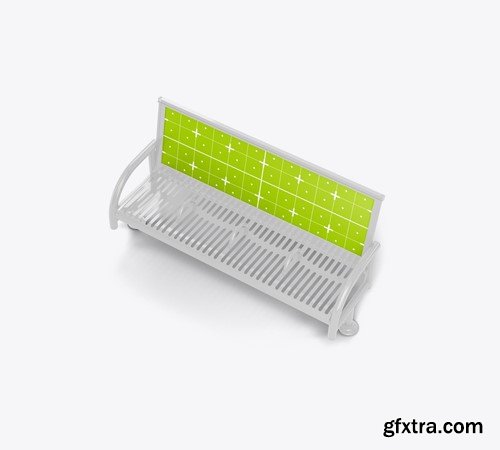 Set Metallic Bench Mockup 5Q9X2DP Set Metallic Bench Mockup 5Q9X2DP