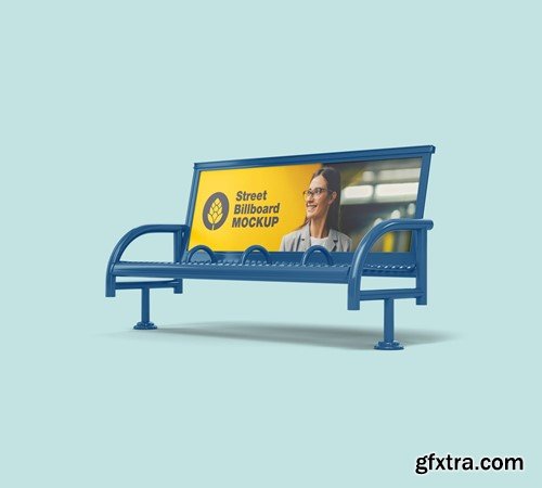 Set Metallic Bench Mockup 5Q9X2DP Set Metallic Bench Mockup 5Q9X2DP