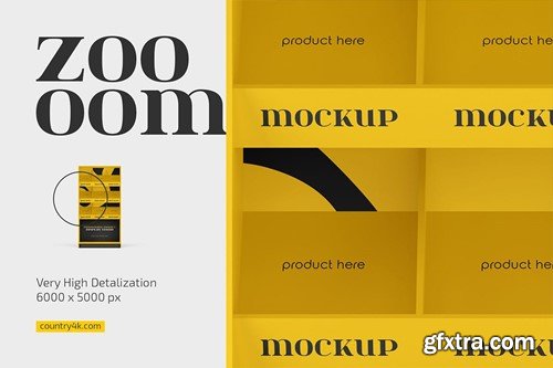 Promotional Product Display Stand Mockup Set H3PY4BE Promotional Product Display Stand Mockup Set H3PY4BE