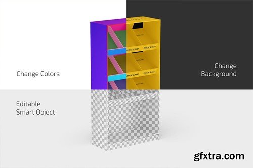 Promotional Product Display Stand Mockup Set H3PY4BE Promotional Product Display Stand Mockup Set H3PY4BE