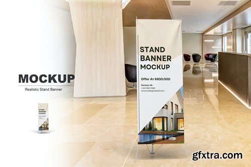 Stand Banner Mockup QPZAWAK Stand Banner Mockup QPZAWAK