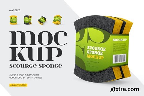 Scourge Sponge Mockup Set RLDQJ74 Scourge Sponge Mockup Set RLDQJ74