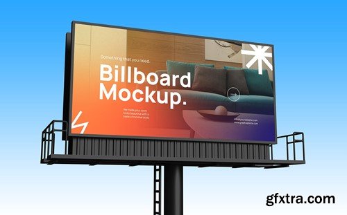 Billboard Mockup Low Angle View VJPCDP7 Billboard Mockup Low Angle View VJPCDP7