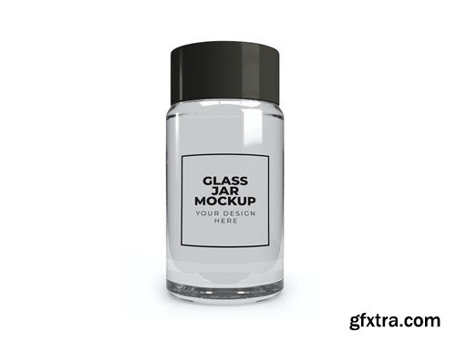 Transparent Glass Jar Mockup Set RDXU92J Transparent Glass Jar Mockup Set RDXU92J