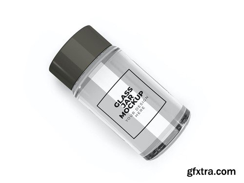 Transparent Glass Jar Mockup Set RDXU92J Transparent Glass Jar Mockup Set RDXU92J
