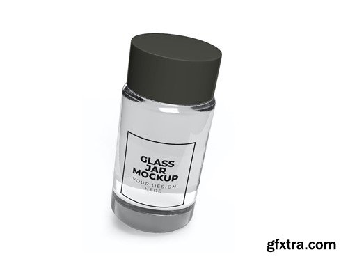 Transparent Glass Jar Mockup Set RDXU92J Transparent Glass Jar Mockup Set RDXU92J