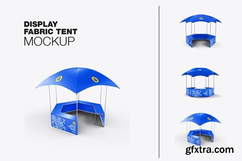 Fabric Umbrella Display Tent Mockup 4NXSYD8