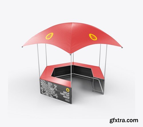 Fabric Umbrella Display Tent Mockup 4NXSYD8