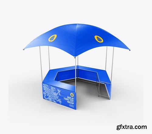 Fabric Umbrella Display Tent Mockup 4NXSYD8