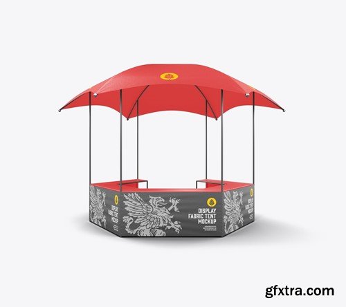 Fabric Umbrella Display Tent Mockup 4NXSYD8