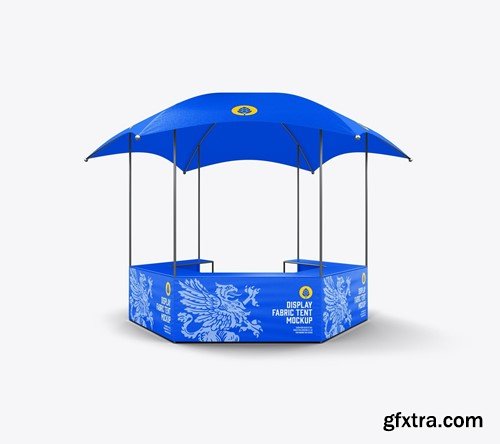 Fabric Umbrella Display Tent Mockup 4NXSYD8