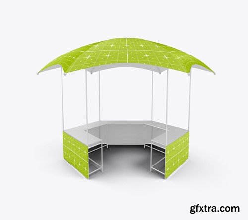 Fabric Umbrella Display Tent Mockup 4NXSYD8