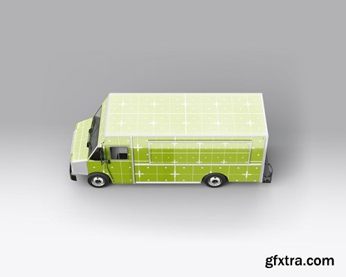 Pack Step Van Food Truck Mockup 25DAHHU Pack Step Van Food Truck Mockup 25DAHHU