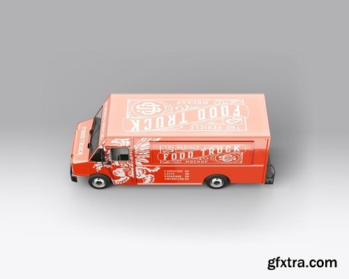 Pack Step Van Food Truck Mockup 25DAHHU Pack Step Van Food Truck Mockup 25DAHHU