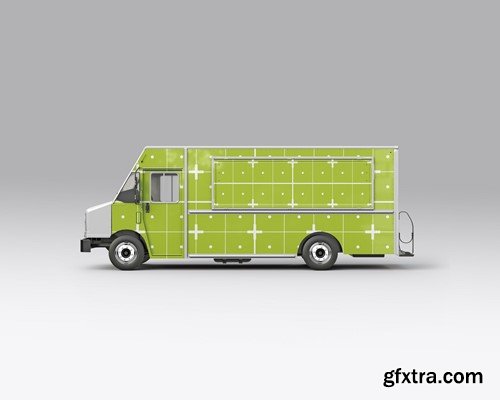Pack Step Van Food Truck Mockup 25DAHHU Pack Step Van Food Truck Mockup 25DAHHU