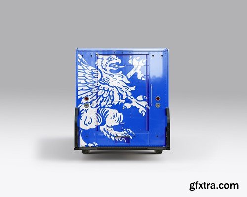 Pack Step Van Food Truck Mockup 25DAHHU Pack Step Van Food Truck Mockup 25DAHHU