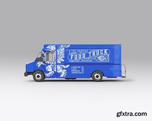 Pack Step Van Food Truck Mockup 25DAHHU Pack Step Van Food Truck Mockup 25DAHHU