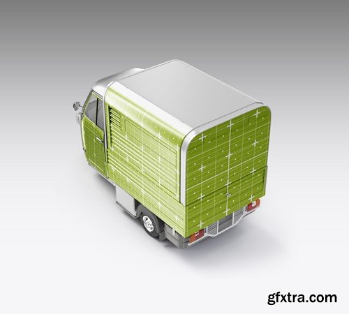 Pack Food Truck Mockup CTBM3RF Pack Food Truck Mockup CTBM3RF