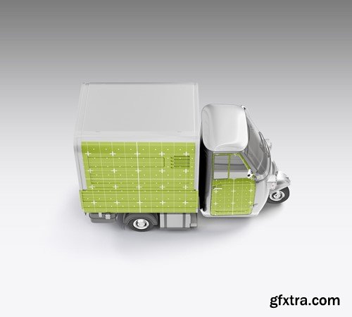 Pack Food Truck Mockup CTBM3RF Pack Food Truck Mockup CTBM3RF