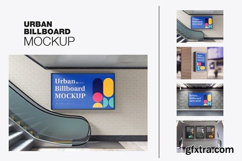 Subway Billboard Advertisement Scene Mockup D4M5G2L Subway Billboard Advertisement Scene Mockup D4M5G2L