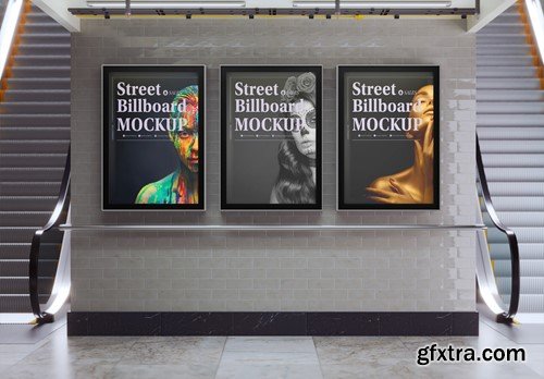 Subway Billboard Advertisement Scene Mockup D4M5G2L Subway Billboard Advertisement Scene Mockup D4M5G2L