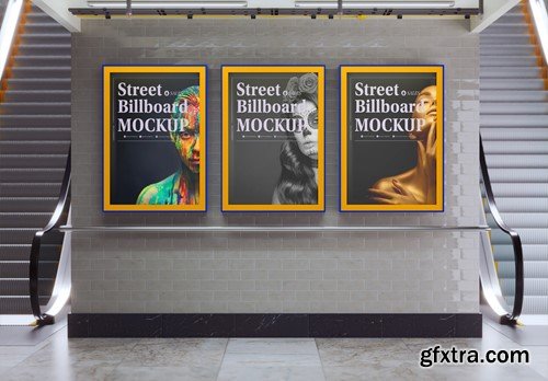 Subway Billboard Advertisement Scene Mockup D4M5G2L Subway Billboard Advertisement Scene Mockup D4M5G2L
