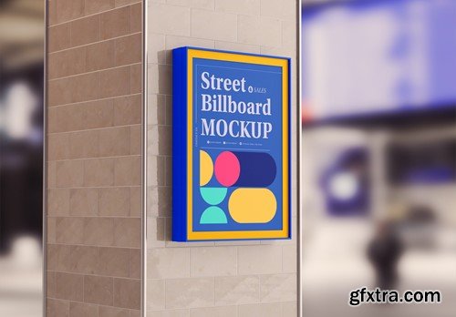 Subway Billboard Advertisement Scene Mockup D4M5G2L Subway Billboard Advertisement Scene Mockup D4M5G2L
