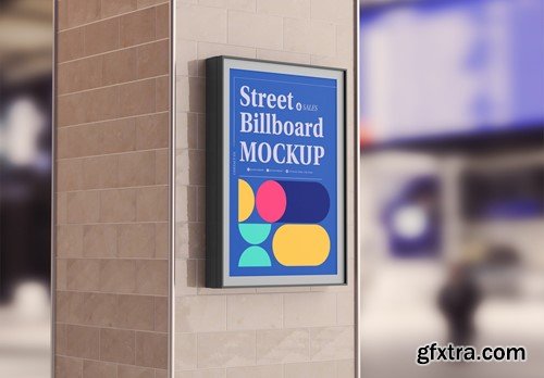 Subway Billboard Advertisement Scene Mockup D4M5G2L Subway Billboard Advertisement Scene Mockup D4M5G2L