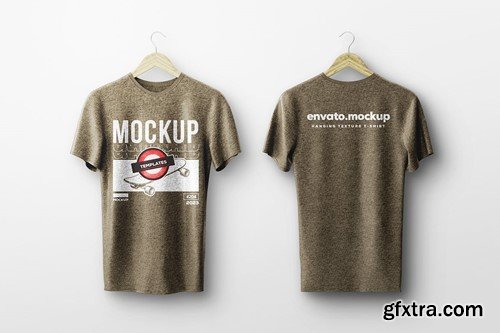 Hanging Texture T-Shirt Mockup EL2CY7K Hanging Texture T-Shirt Mockup EL2CY7K