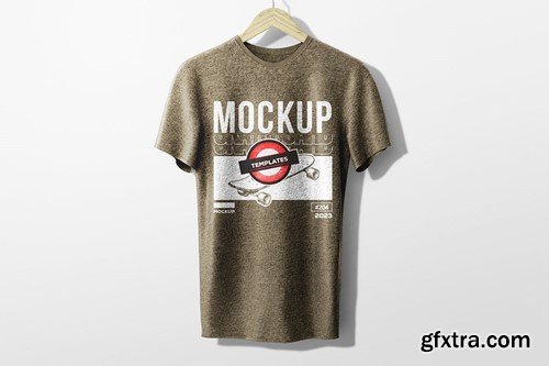 Hanging Texture T-Shirt Mockup EL2CY7K Hanging Texture T-Shirt Mockup EL2CY7K