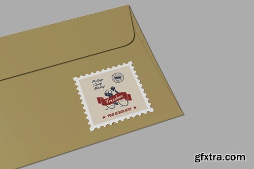 Postage Stamp Mockup 2R378ME Postage Stamp Mockup 2R378ME